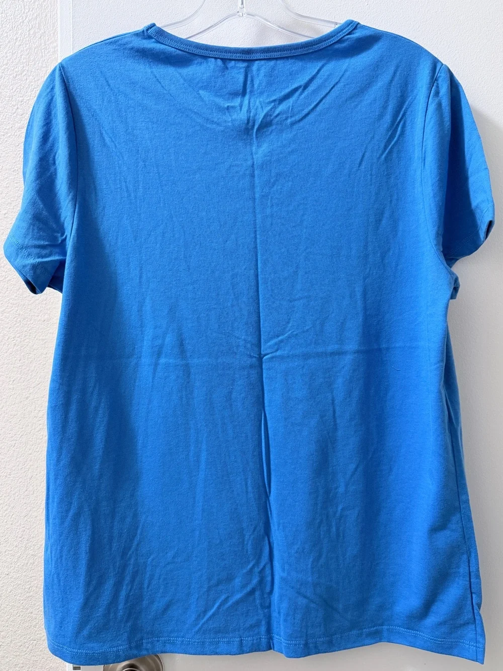 Disney Womens Blue Mickey Silhouette T-Shirt